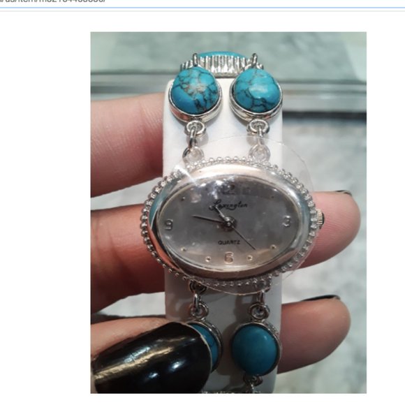 Lexington Watch and Bracelet Set turquoise silver - Picture 5 of 6